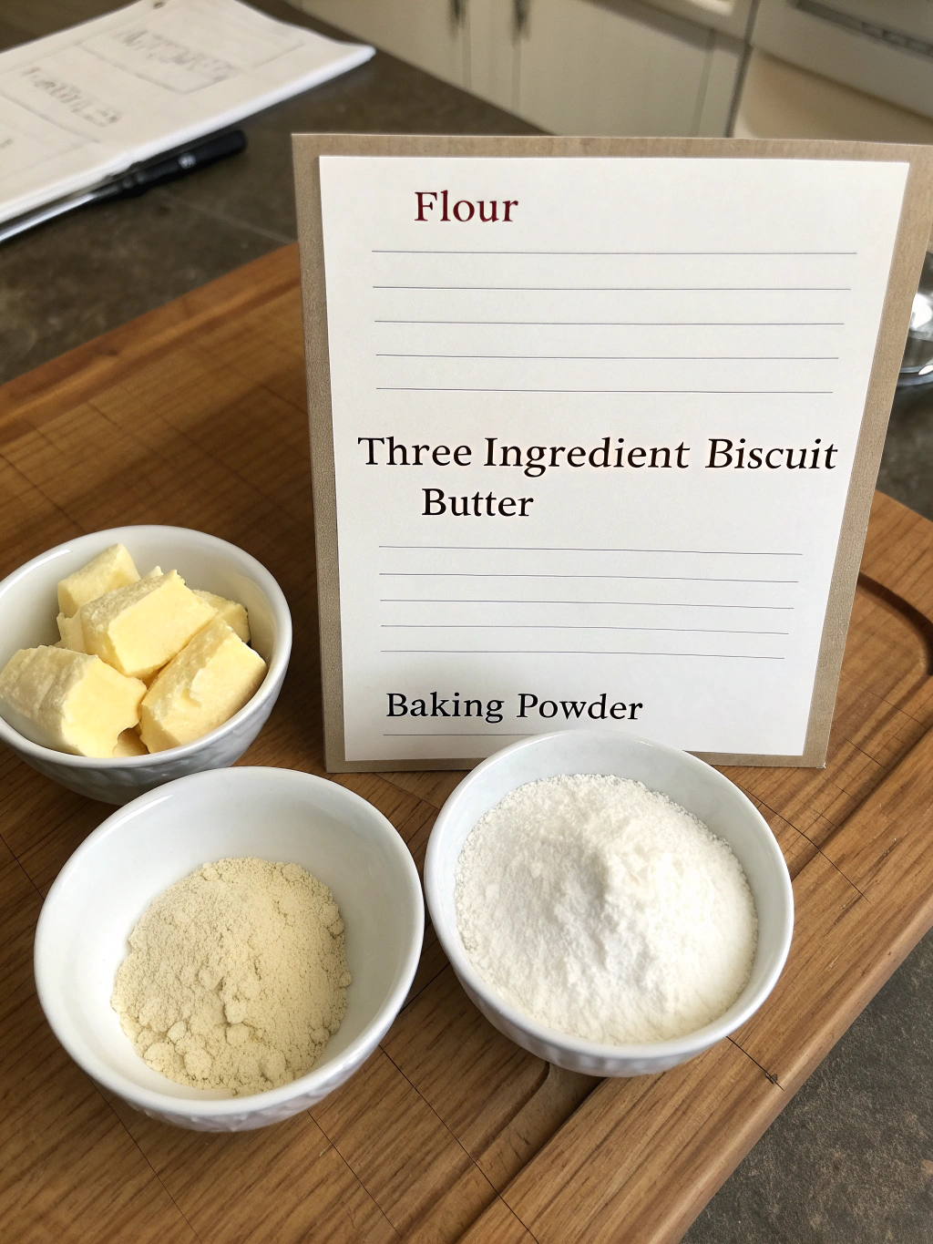 three ingredient biscuits