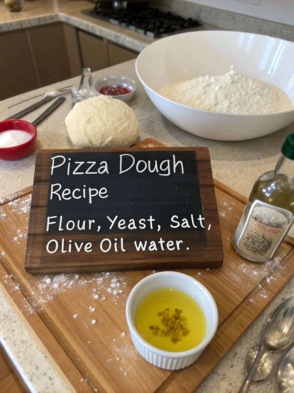 Authentic Pizza Dough Recipe Ingredients