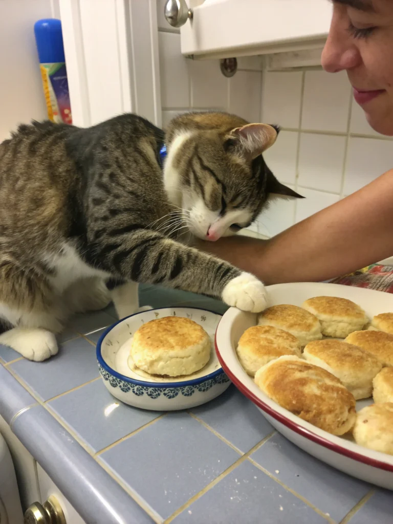 why do cats make biscuits on me